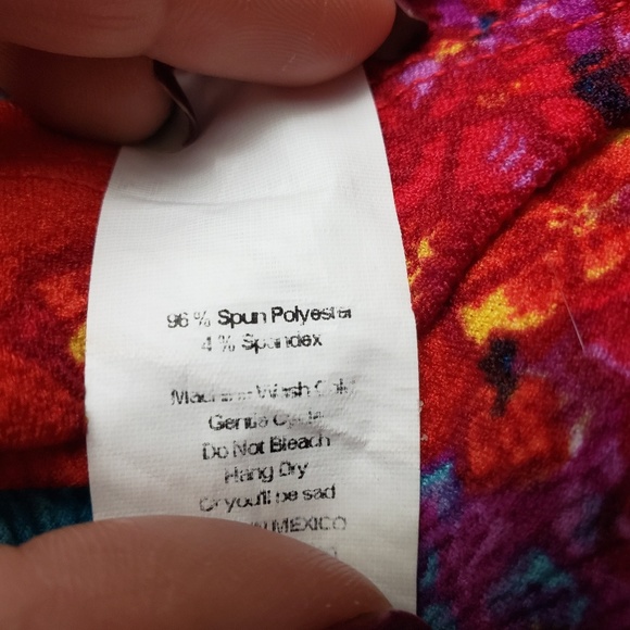 Stretchy Floral Pencil Skirt - Picture 4 of 4